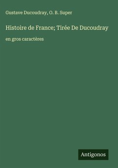Cover Histoire de France; Tirée De Ducoudray