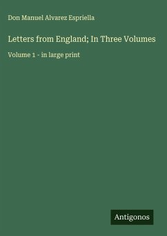 Cover Letters from England; In Three Volumes