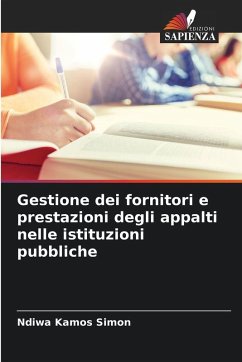 Cover Gestione dei fornitori e prestazioni degli appalti nelle istituzioni pubbliche