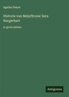 Cover Historie van Mejuffrouw Sara Burgerhart