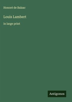 Louis Lambert Cover Louis Lambert