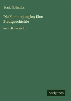 Cover Die Kammerjungfer; Eine Stadtgeschichte