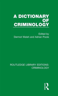 Cover A Dictionary of Criminology