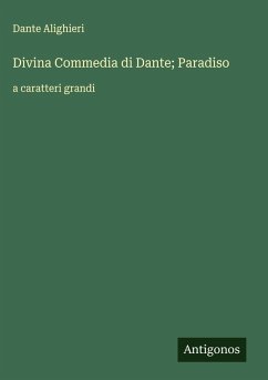 Cover Divina Commedia di Dante; Paradiso