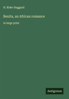 Cover Benita, an African romance
