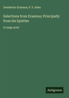 Cover Selections from Erasmus; Principally from his Epistles