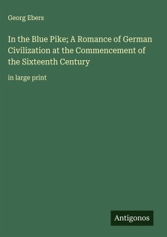 Cover In the Blue Pike; A Romance of German Civilization at the Commencement of the Sixteenth Century