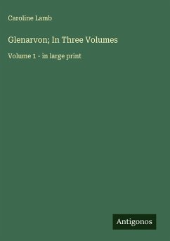 Cover Glenarvon; In Three Volumes