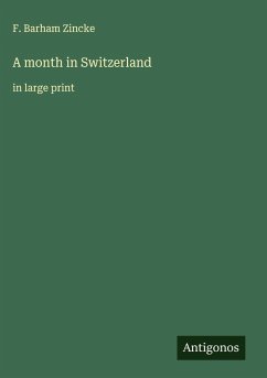 A month in Switzerland Cover A month in Switzerland