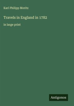 Cover Travels in England in 1782