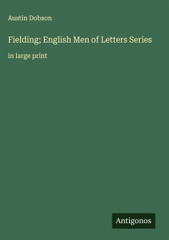 Cover Fielding; English Men of Letters Series