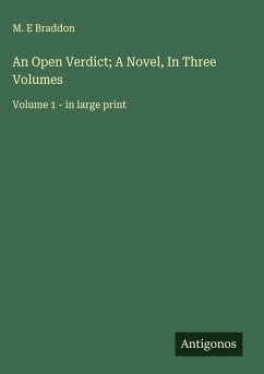 Cover An Open Verdict; A Novel, In Three Volumes