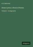 Home Lyrics; A Book of Poems