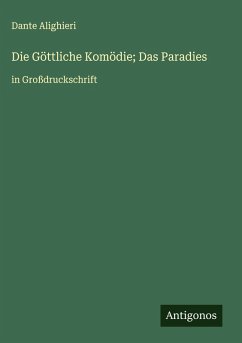 Cover Die Göttliche Komödie; Das Paradies