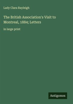 Cover The British Association's Visit to Montreal, 1884; Letters