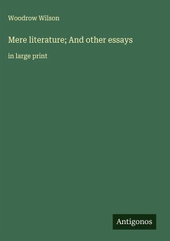 Cover Mere literature; And other essays