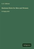 Business Hints for Men and Women