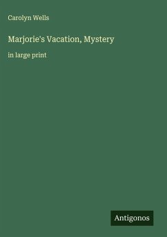 Cover Marjorie's Vacation, Mystery