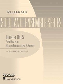 Cover Wilhelm Ramsoe, Quartet No. 5 (First Movement) Saxophone Partitur + Stimmen