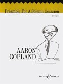 Preamble for a solemn Occasion for organ Preamble for a solemn Occasion for organ