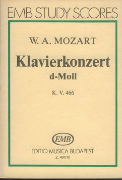 Concerto in d Minor KV466 for piano and orchestra study score Concerto in d Minor KV466 for piano and orchestra study score
