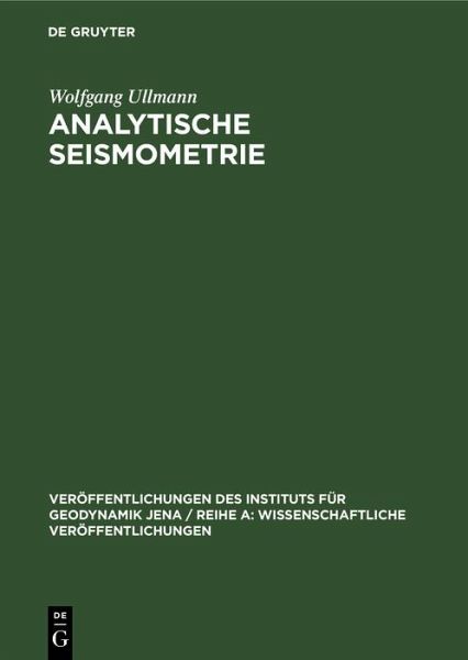 Analytische Seismometrie (eBook, PDF)