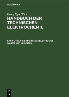 Cover Die technische Elektrolyse wasseriger Lösungen (eBook, PDF)