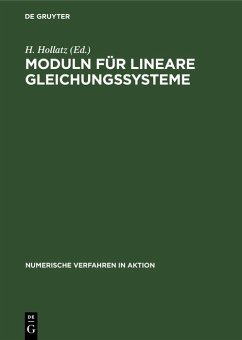 Moduln für lineare Gleichungssysteme (eBook, PDF)