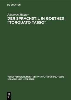Der Sprachstil in Goethes 