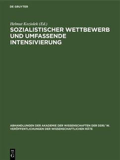 Cover Sozialistischer Wettbewerb und umfassende Intensivierung (eBook, PDF)