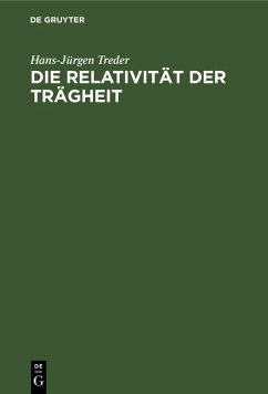 Cover Die Relativität der Trägheit (eBook, PDF)