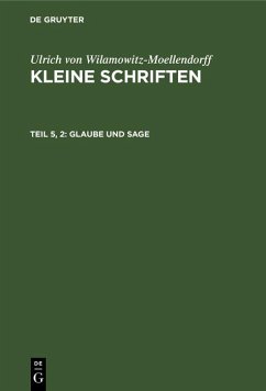 Cover Glaube und Sage (eBook, PDF)