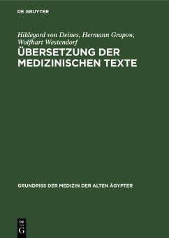 Cover Übersetzung der medizinischen Texte (eBook, PDF)