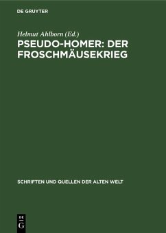 Cover Pseudo-Homer: Der Froschmäusekrieg (eBook, PDF)