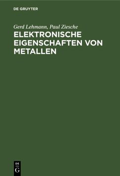 Cover Elektronische Eigenschaften von Metallen (eBook, PDF)