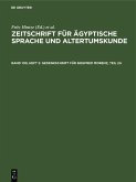 Gedenkschrift für Siegfred Morenz, Teil 2a (eBook, PDF)