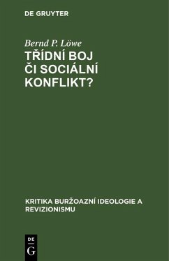 Cover Trídní boj ci sociální konflikt? (eBook, PDF)
