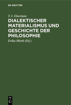 Cover Dialektischer Materialismus und Geschichte der Philosophie (eBook, PDF)