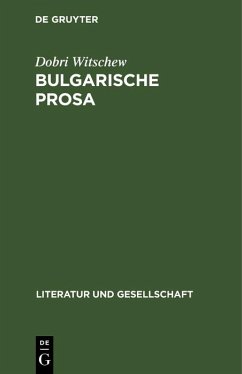 Cover Bulgarische Prosa (eBook, PDF)