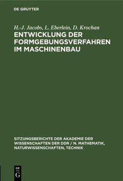 Cover Entwicklung der Formgebungsverfahren im Maschinenbau (eBook, PDF)