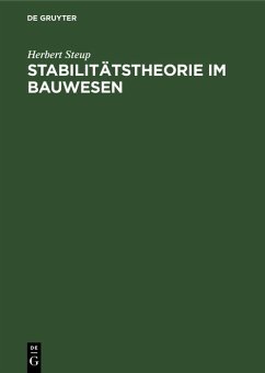 Stabilitätstheorie im Bauwesen (eBook, PDF) - Steup, Herbert