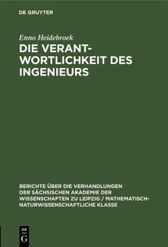 Cover Die Verantwortlichkeit des Ingenieurs (eBook, PDF)