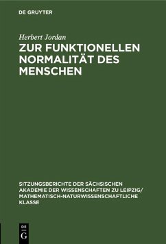 Cover Zur funktionellen Normalität des Menschen (eBook, PDF)