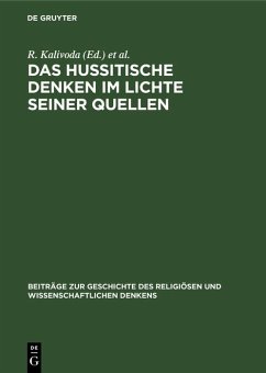 Cover Das hussitische Denken im Lichte seiner Quellen (eBook, PDF)