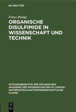 Cover Organische Disulfimide in Wissenschaft und Technik (eBook, PDF)