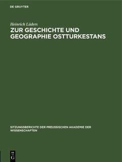 Zur Geschichte und Geographie Ostturkestans (eBook, PDF) Cover Zur Geschichte und Geographie Ostturkestans (eBook, PDF)