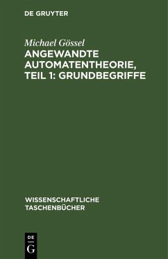 Cover Angewandte Automatentheorie, Teil 1: Grundbegriffe (eBook, PDF)