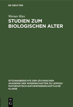 Studien zum biologischen Alter (eBook, PDF) - Ries, Werner