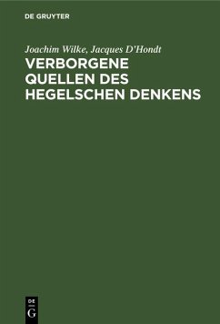 Cover Verborgene Quellen des Hegelschen Denkens (eBook, PDF)