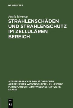 Cover Strahlenschäden und Strahlenschutz im Zellulären Bereich (eBook, PDF)